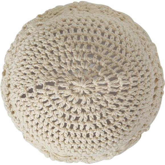 Women Cotton Crochet Beanie Hat CuteKnit Cutout Summer Floral Skull Cap - Picture 5 of 7